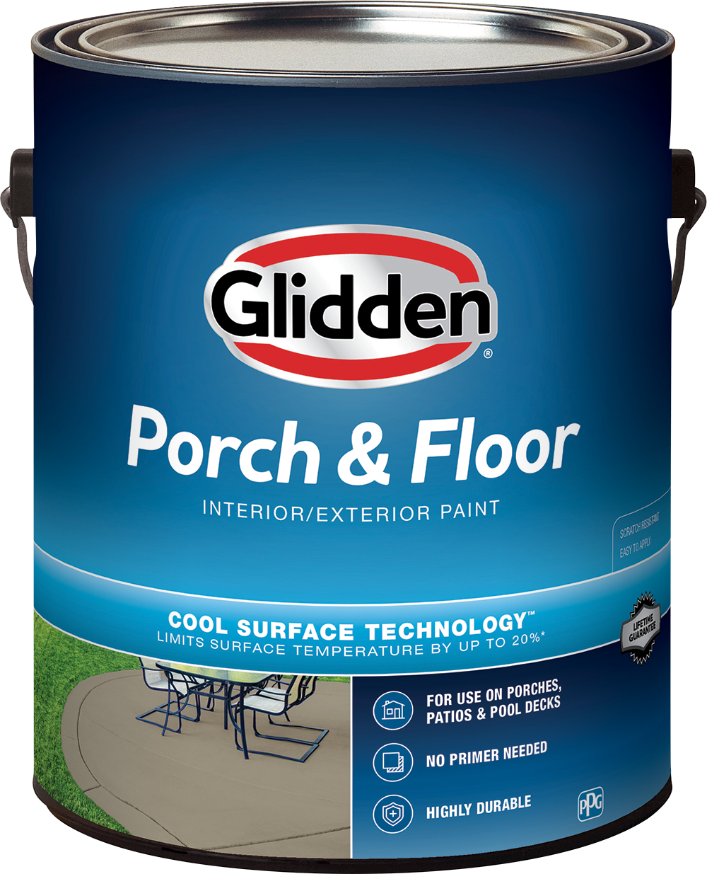 GLIDDEN® Cool Surface Porch & Floor Interior/Exterior Paint- Ready Mix