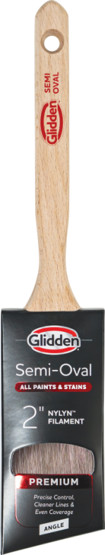 GLIDDEN® Premium Semi-Oval Angle Sash Paint Brush