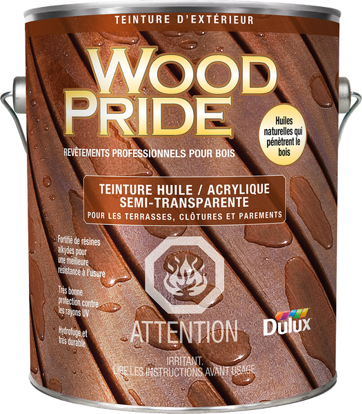 Représentation du produit Duluxᴹᴰ WOODPRIDEᴹᴰ Traitement Huille Acrylique Semi-Transparente