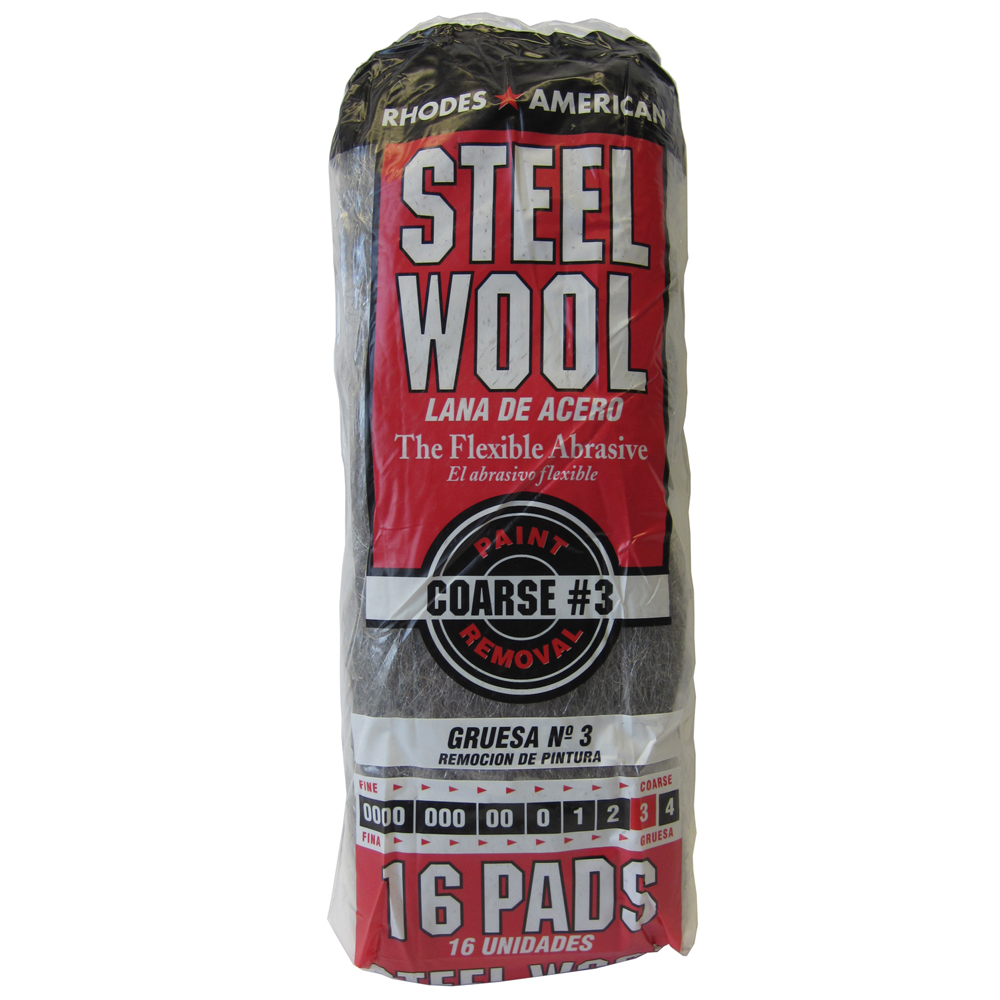 HOMAX® RHODES AMERICAN® Steel Wool - Grade #3, Coarse