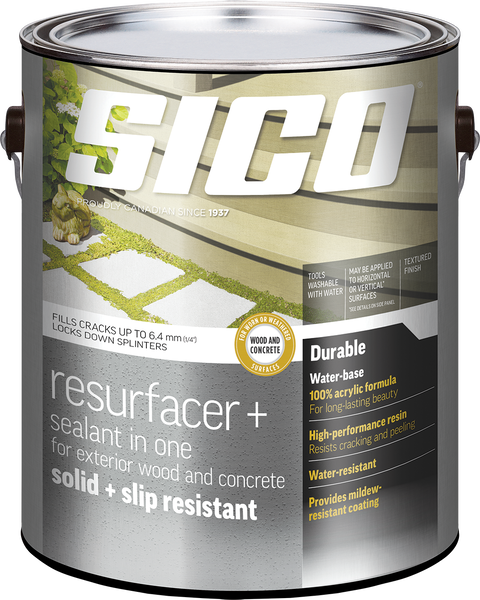 Cancut of SICO® Resurfacer for Exterior Wood and Concrete