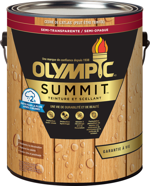 OLYMPIC® SUMMIT® Exterior Semi-Transparent/Semi-Solid Stain + Sealant