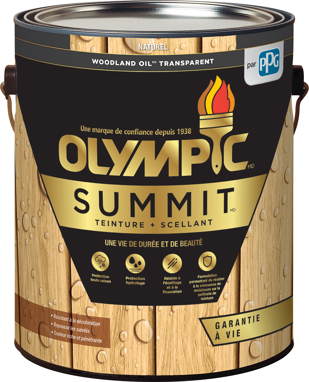 OLYMPIC® SUMMIT® Woodland Oil® Exterior Transparent Stain + Sealant