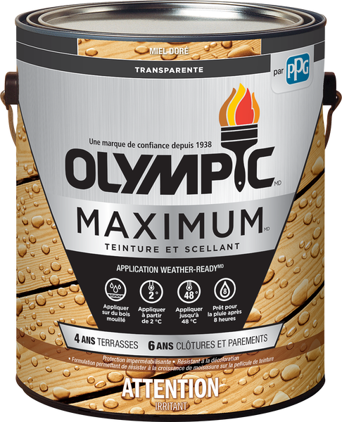 OLYMPIC® MAXIMUM® Exterior Toner Sealant + Stain In One - Acrylic Oil