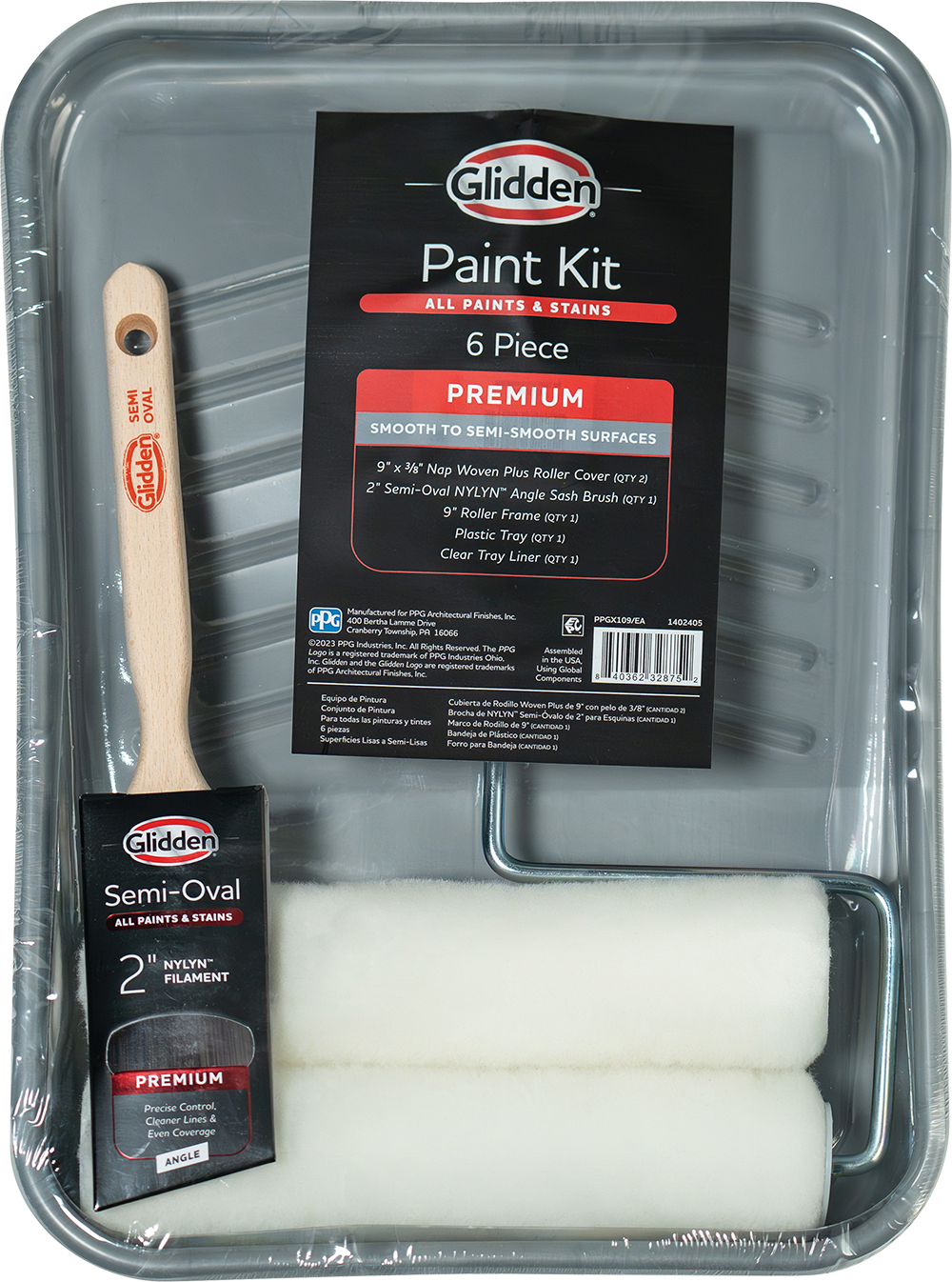 GLIDDEN® Premium 6-Piece Paint Roller Kit