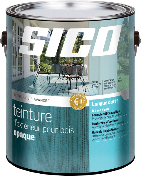 Étiquette pour SICOᴹᴰ Teinture d'extérieur pour bois opaque - formule avancée