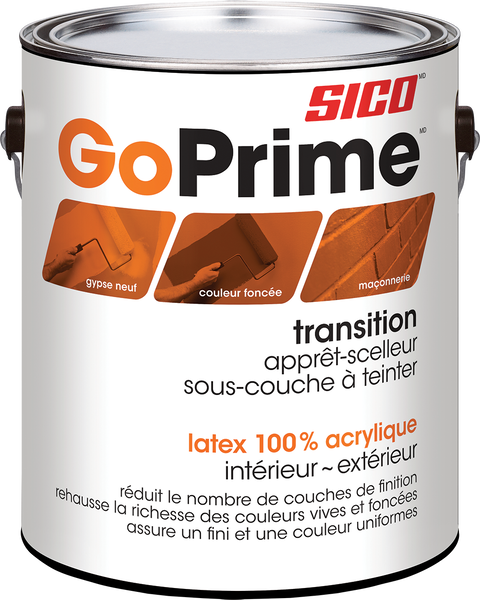 Étiquette pour SICOᴹᴰ GoPrimeᴹᴰ Couche de fond Transition peinture d'intérieur et extérieur