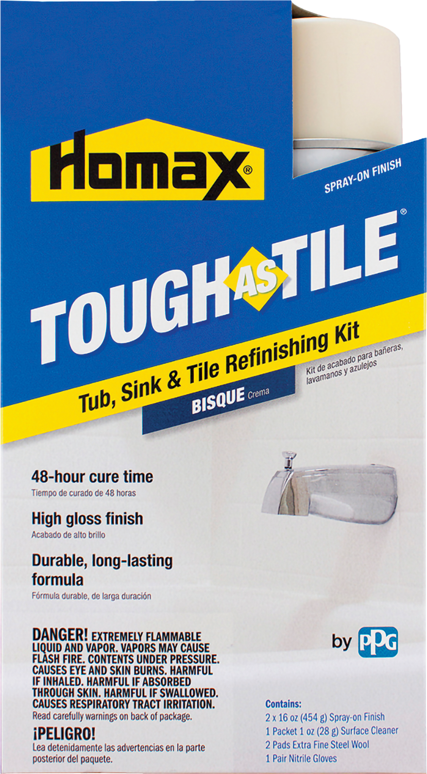 HOMAX® TOUGH AS TILE® Tub Refinish Spray-On