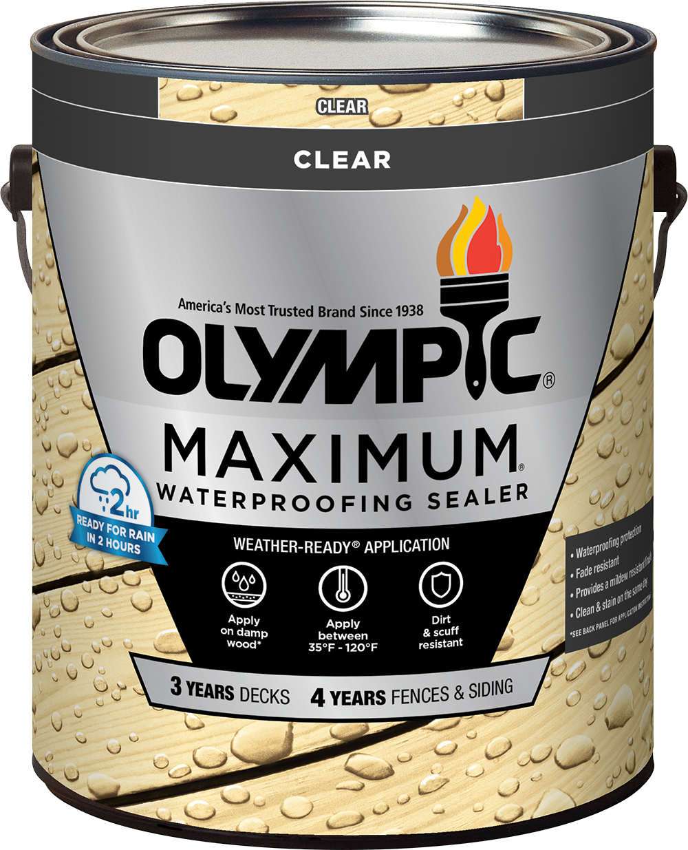 OLYMPIC® MAXIMUM® Clear Waterproofing Sealant Low VOC