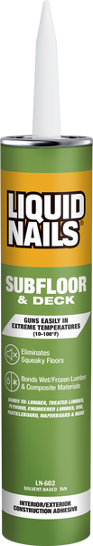 Product image of LIQUID NAILS® Subfloor & Deck Interior & Exterior Construction Adhesive - Solvent Based