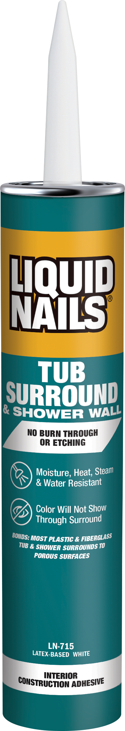 LIQUID NAILS® Tub Surround & Shower Interior Wall Adhesive - Latex Based