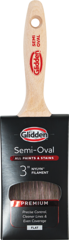 GLIDDEN® Premium Semi-Oval Flat Paint Brush