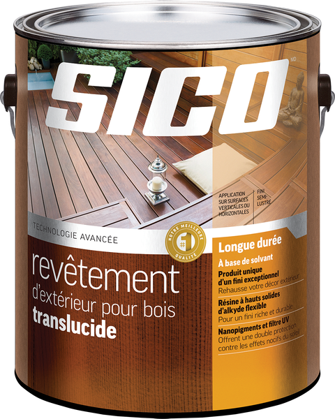 Étiquette pour SICOᴹᴰ Revêtement d'extérieur pour bois translucide - formule avancée