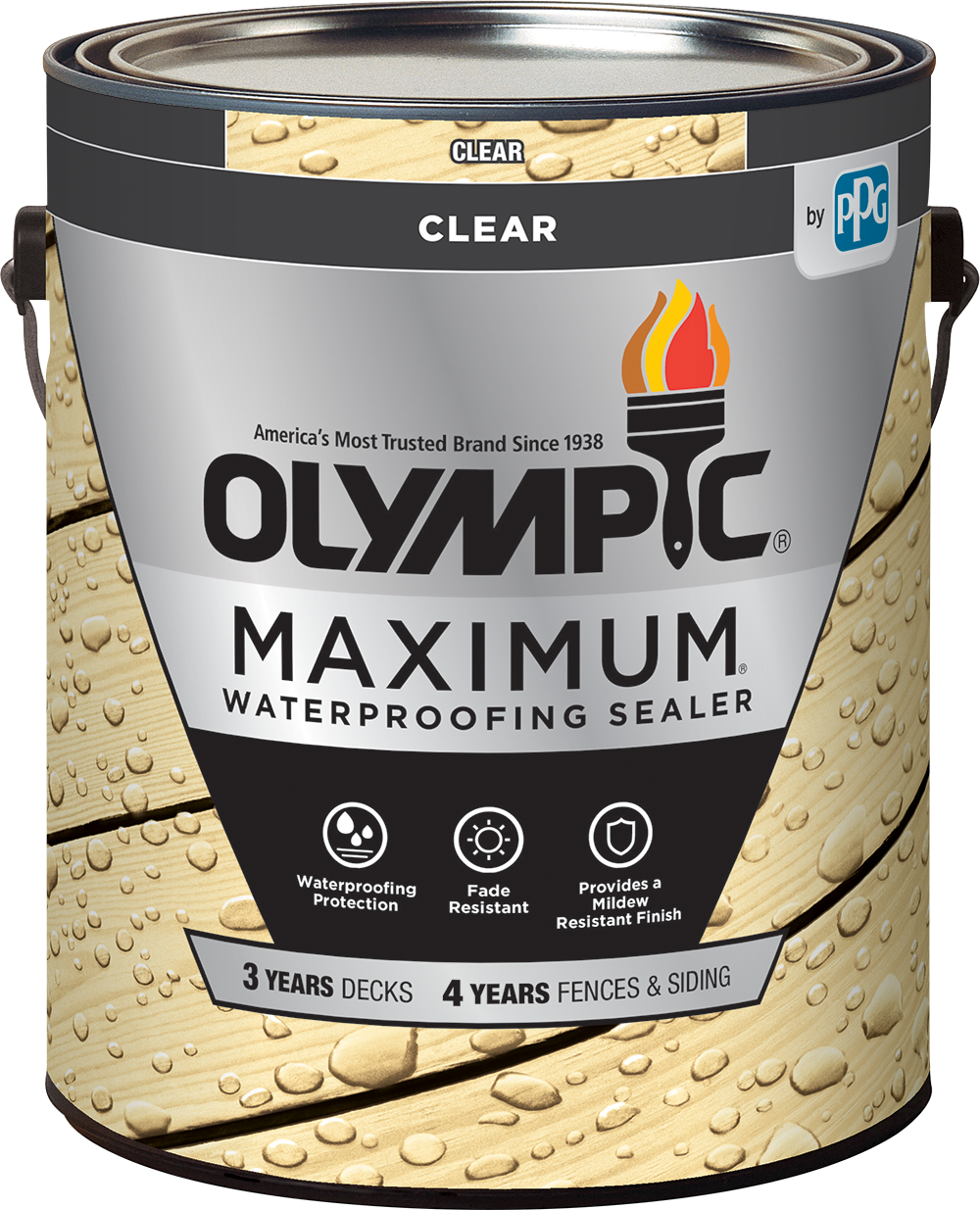 OLYMPIC® MAXIMUM® Exterior Clear Waterproofing Sealant - Water Based