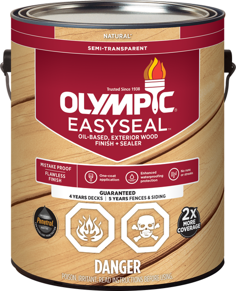 Olympic® EasySeal™ Oil-Based Exterior Wood Finish + Sealer