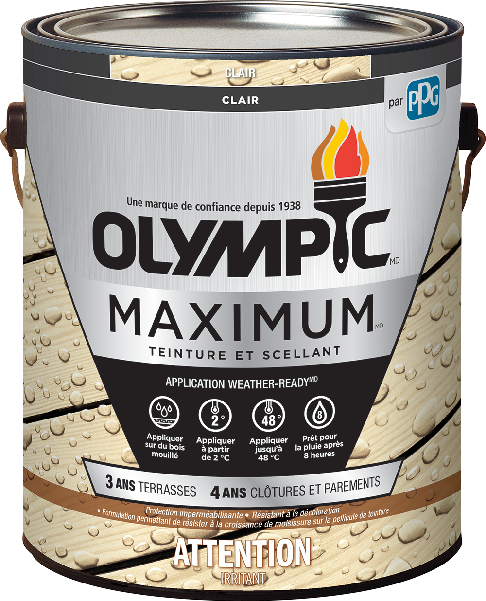 OLYMPIC® MAXIMUM® Exterior Clear Waterproofing Sealant - Water Based