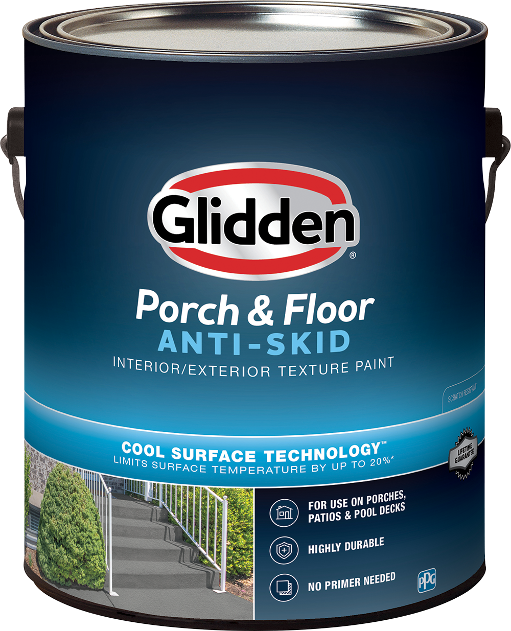 GLIDDEN® Cool Surface Porch & Floor Interior/Exterior Anti-Skid Paint