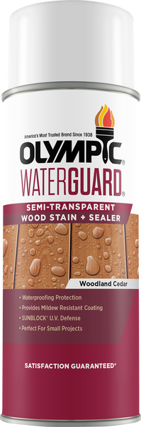 OLYMPIC® WATERGUARD® Semi-Transparent Wood Stain + Sealer - Aerosol