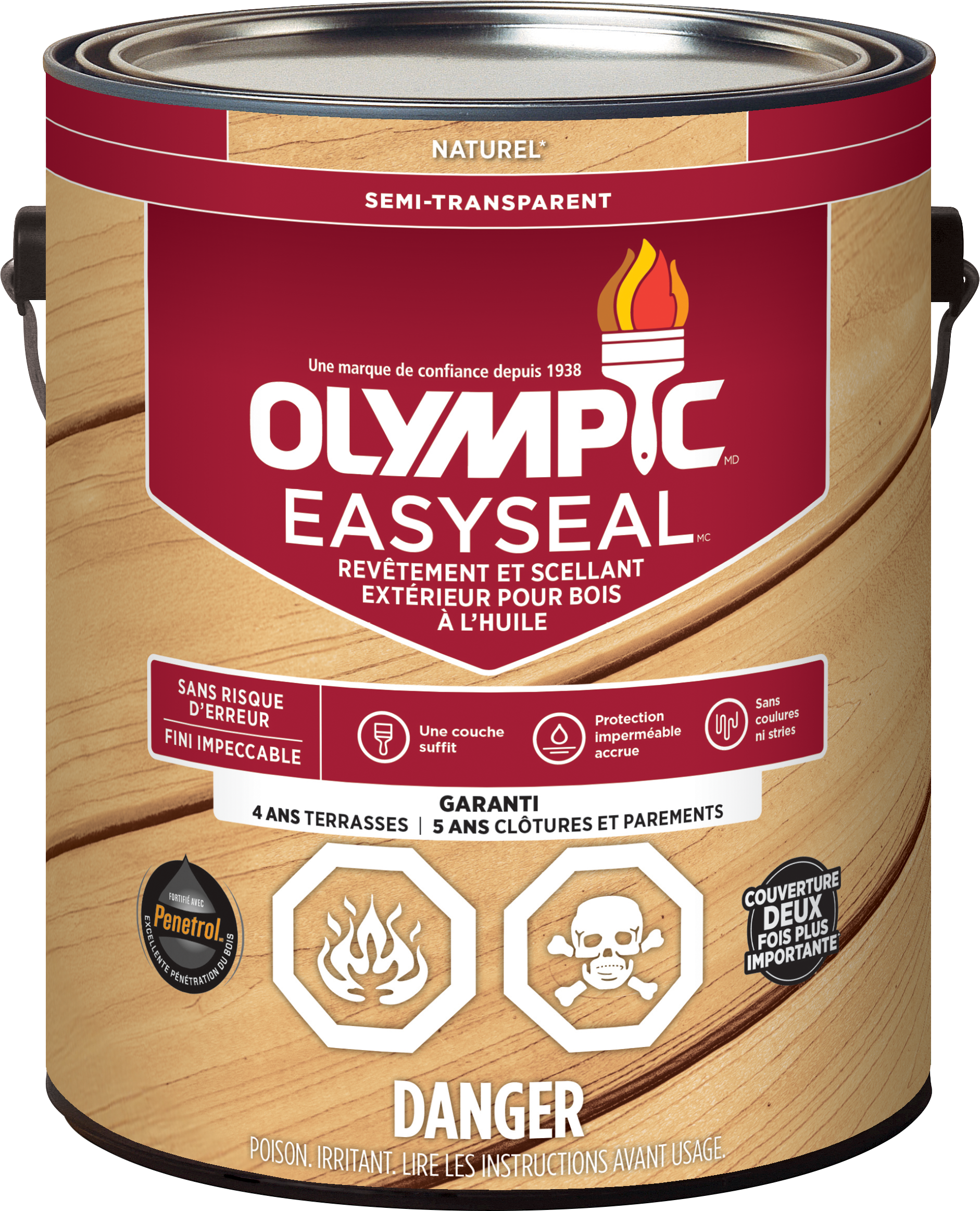 Olympic® EasySeal™ Oil-Based Exterior Wood Finish + Sealer