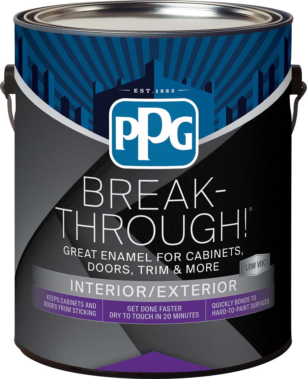 BREAK-THROUGH!® Low VOC Interior and Exterior Door, Trim and Cabinet Paint