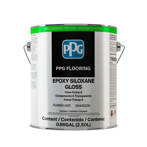 Product image of PPG FLR 650 Epoxy Siloxane Gloss Clear Kit