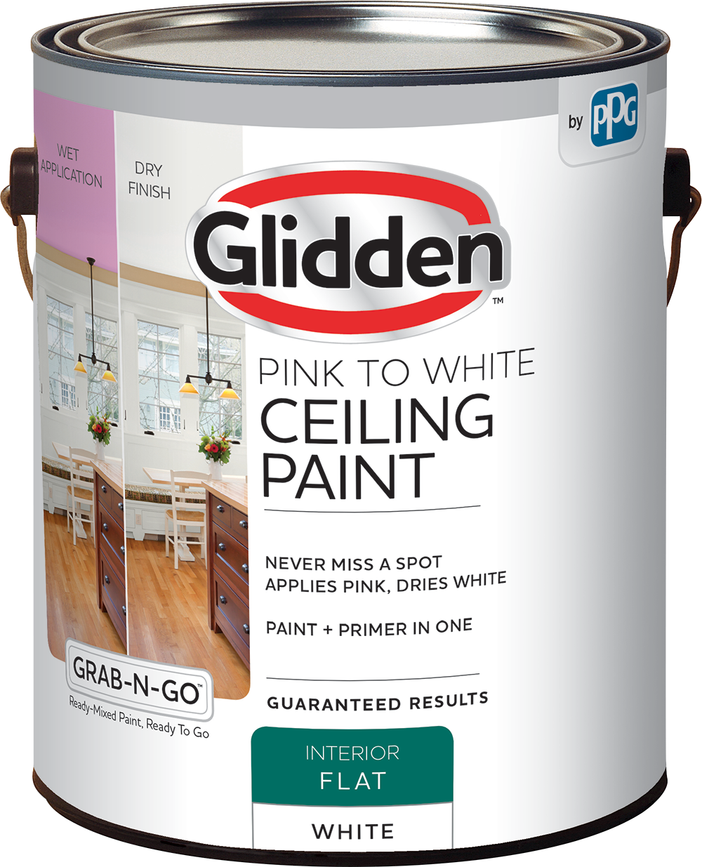 GLIDDEN® Pink to White Ceiling Paint
