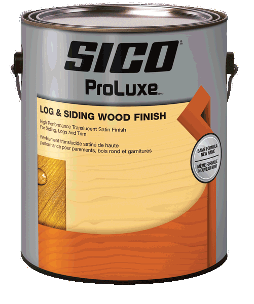 Étiquette pour SICOᴹᴰ PROLUXEᴹᴰ LOG & SIDING WOOD FINISHᴹᶜ