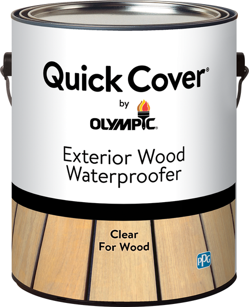OLYMPIC® Quick Cover® Clear Exterior Wood Waterproofer