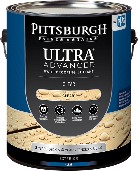 Product image of PITTSBURGH PAINTS & STAINS® ULTRA Advanced Waterproofing Clear Sealant - Acrylic Oil