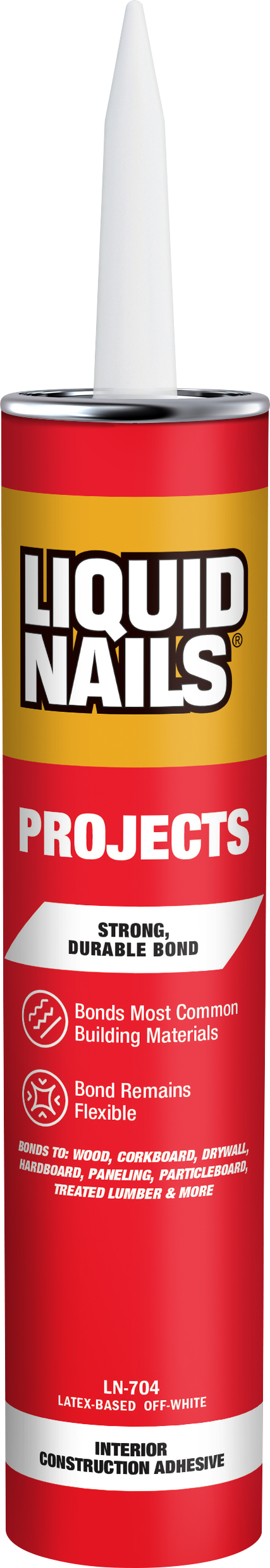 LIQUID NAILS® Projects Interior Construction Adhesive - Latex Based