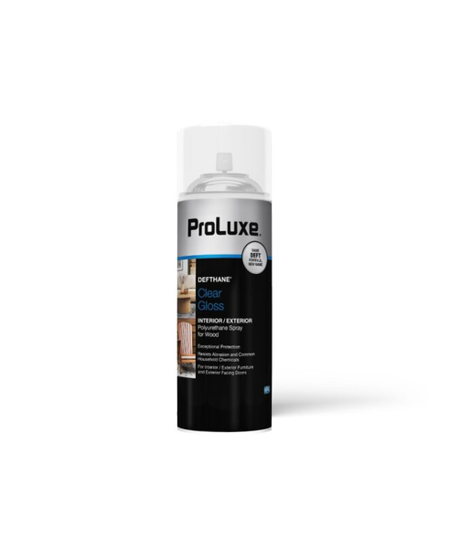 Product image of ProLuxe® DEFTHANE® Interior/Exterior Clear Polyurethane Spray for Wood