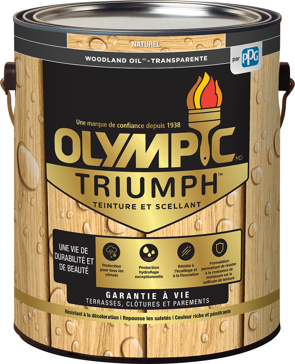 OLYMPIC® TRIUMPH™ Woodland Oil® Exterior Transparent Stain + Sealant