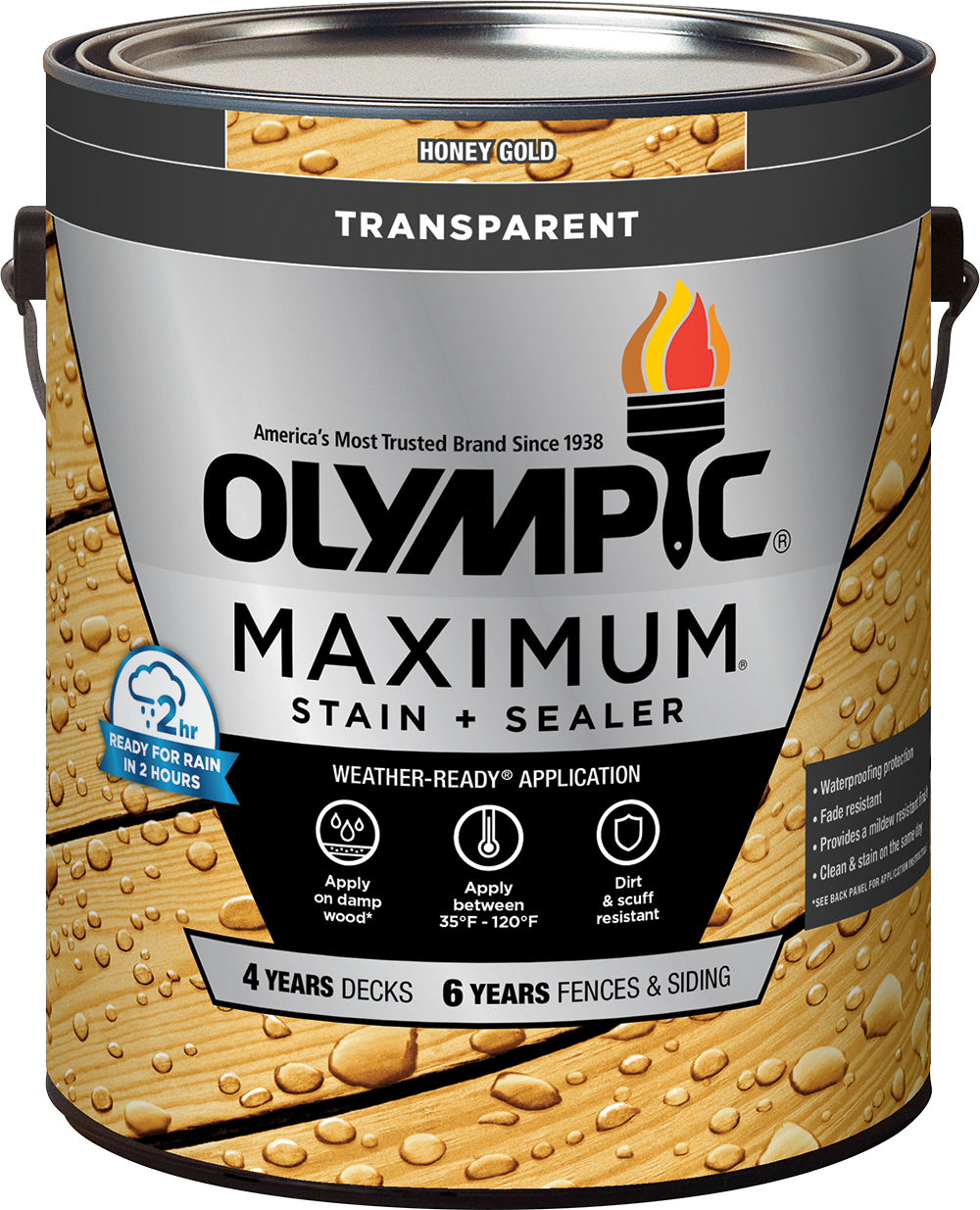 OLYMPIC® MAXIMUM® Exterior Toner Sealant + Stain In One - Acrylic Oil