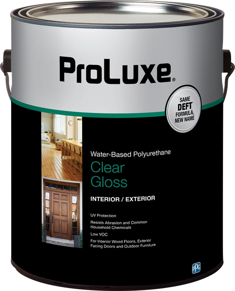PROLUXE®  Interior/Exterior Clear Water-Based Polyurethane