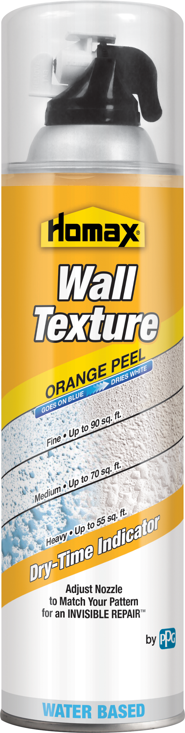 HOMAX® Interior Aerosol Wall Texture Color Changing Orange Peel - Water Based