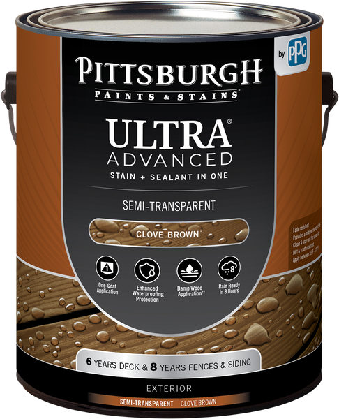 Product image of PITTSBURGH PAINTS & STAINS® ULTRA Advanced Exterior Semi-Transparent Stain & Sealant