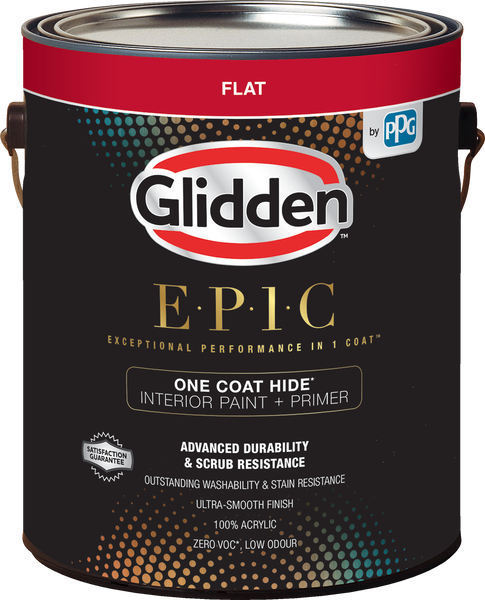 Product image of GLIDDEN® E·P·1·C EXCEPTIONAL PERFORMANCE IN 1 COAT™ Interior Paint + Primer