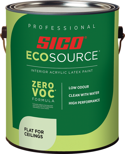 Cancut of SICO® ECOSOURCE® Flat for Ceilings Zero VOC interior Paint