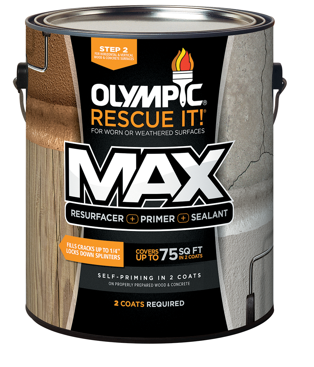 OLYMPIC® RESCUE IT!® Exterior Moderate Restoration Resurfacer + Sealant In One