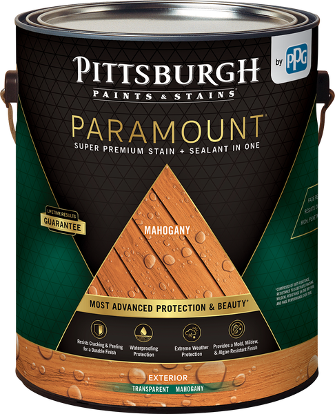 Product image of PITTSBURGH PAINTS & STAINS® PARAMOUNT™ Exterior Transparent Super Premium Stain & Sealant In One - Acrylic Oil
