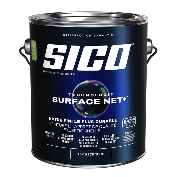 Étiquette pour SICOᴹᴰ Peinture d’intérieur avec TECHNOLOGIE SURFACE NET+