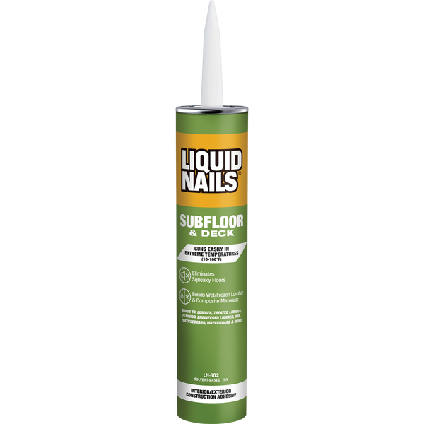 LIQUID NAILS® Subfloor & Deck Interior & Exterior Construction Adhesive - Solvent Based