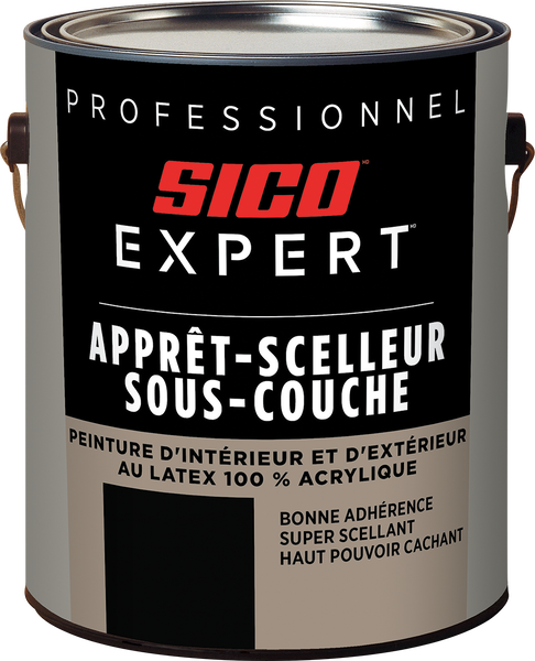 Étiquette pour SICO EXPERTᴹᴰ Apprêt-scelleur et sous-couche d'intérieur et extérieur 100% latex acrylique