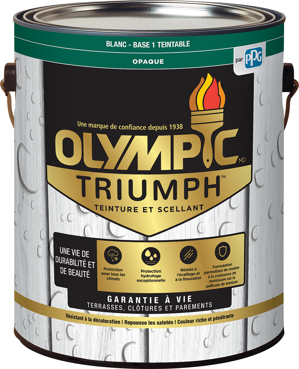 OLYMPIC® TRUMPH™ Exterior Solid Stain + Sealant