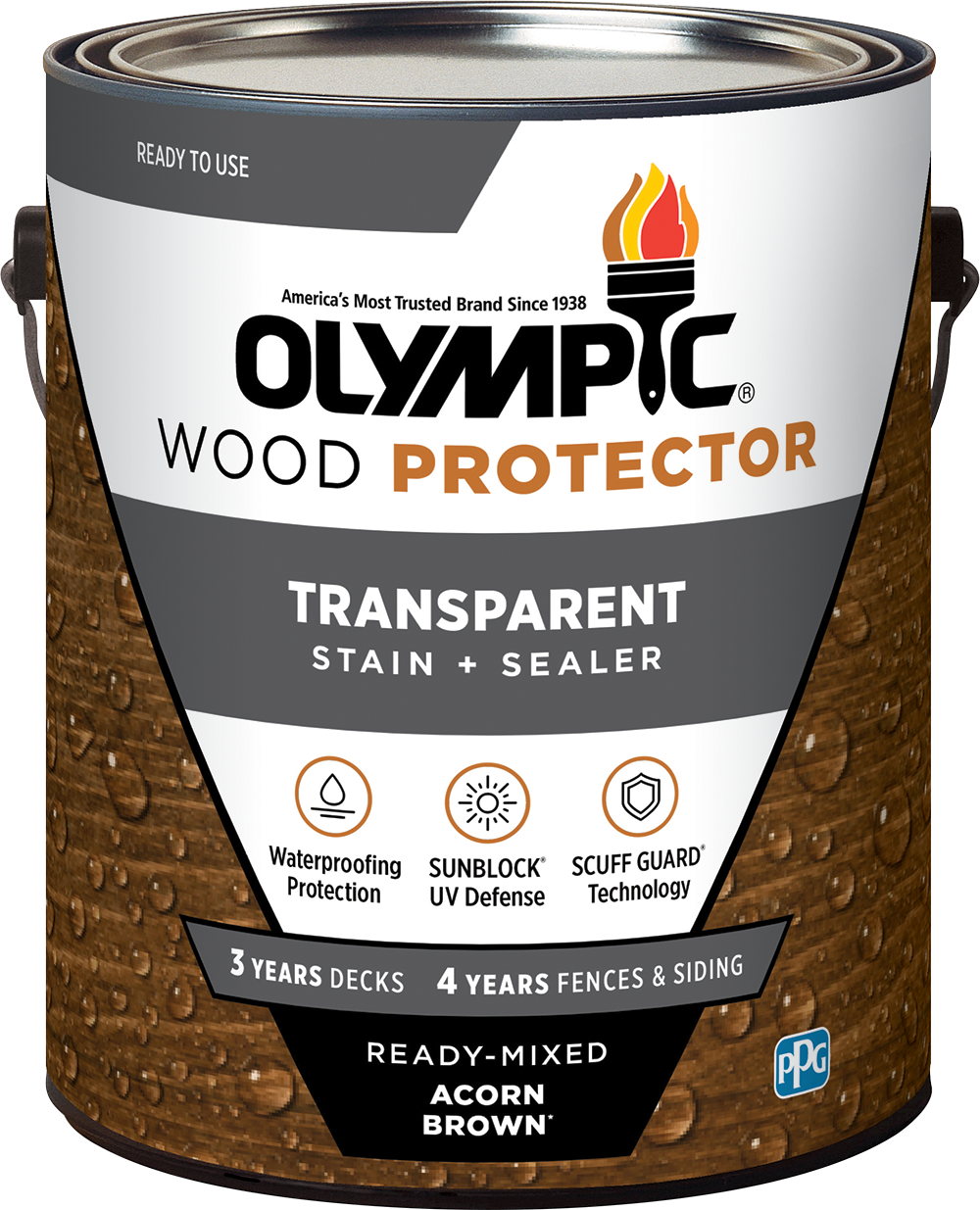 OLYMPIC® Wood Protector Transparent Stain + Sealant