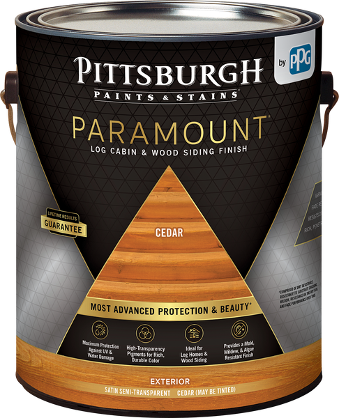 Product image of PITTSBURGH PAINTS & STAINS® PARAMOUNT™ Log Cabin & Wood Siding Finish