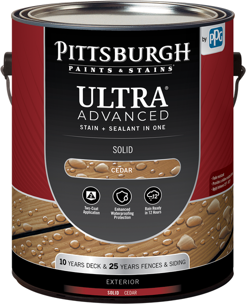 Product image of PITTSBURGH PAINTS & STAINS® ULTRA Advanced Exterior Solid Color Stain & Sealant