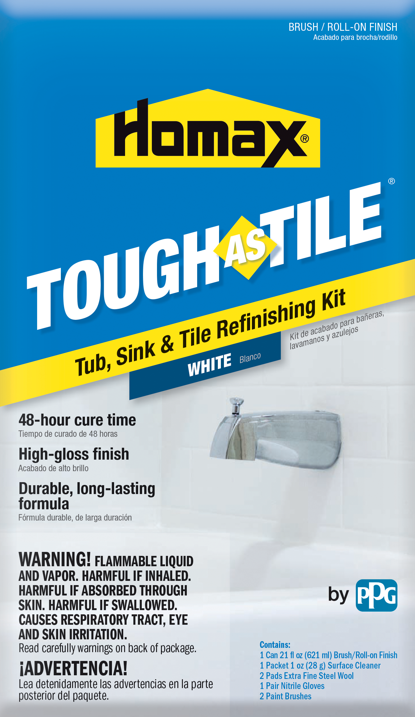 HOMAX® TOUGH AS TILE® Tub Refinish Brush-On