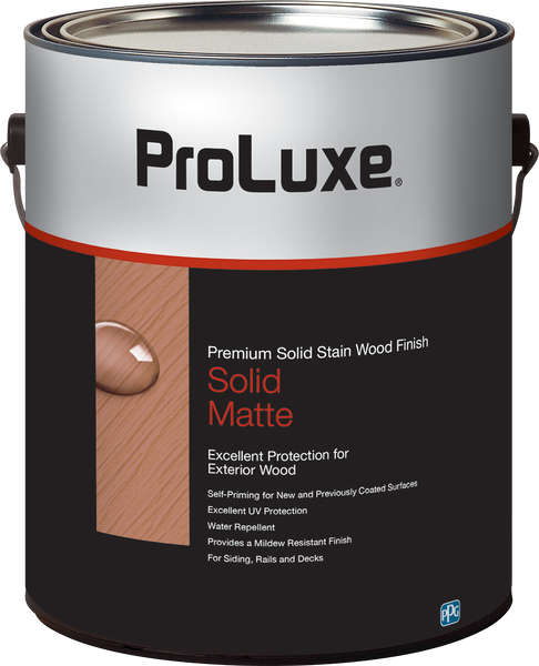 Product image of PROLUXE® Premium Exterior Solid Stain Wood Finish
