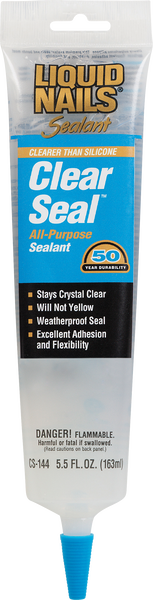 Product image of LIQUID NAILS® CLEAR SEAL™ Interior & Exterior All-Purpose Sealant